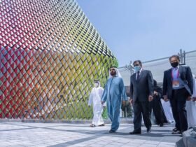 His Highness Sheikh Mohammed bin Rashid Al Maktoum, the Vice-President and Prime Minister of the UAE and Ruler of Dubai, today toured the pavilion of Pakistan at Expo 2020 Dubai.