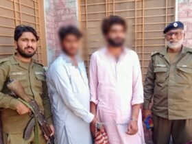 Two thugs arrested in Hujra Shah Muqeem area